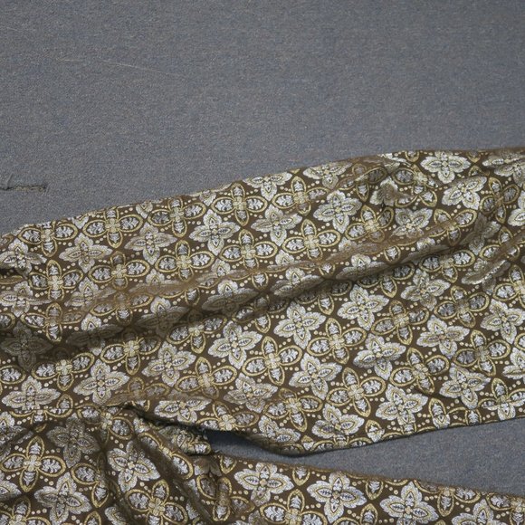 Vintage Retro Gold Metallic with Ruffles Romper - Handmade size Medium - Picture 6 of 10